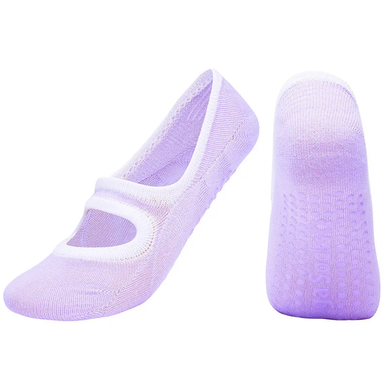 Women Anti Slip Yoga Socks Breathable Gym Fitness Training