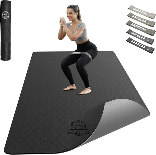 Extra Wide Yoga Mat Premium Non Slip With Carry Bag