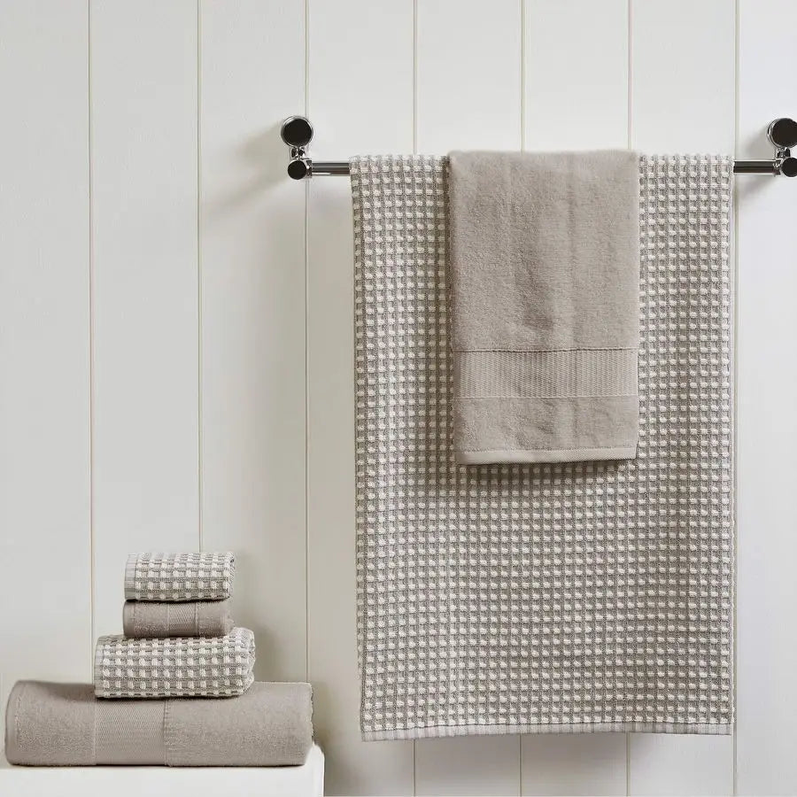 Cobblestone Jacquard Towel Set 100 Percent Combed Cotton