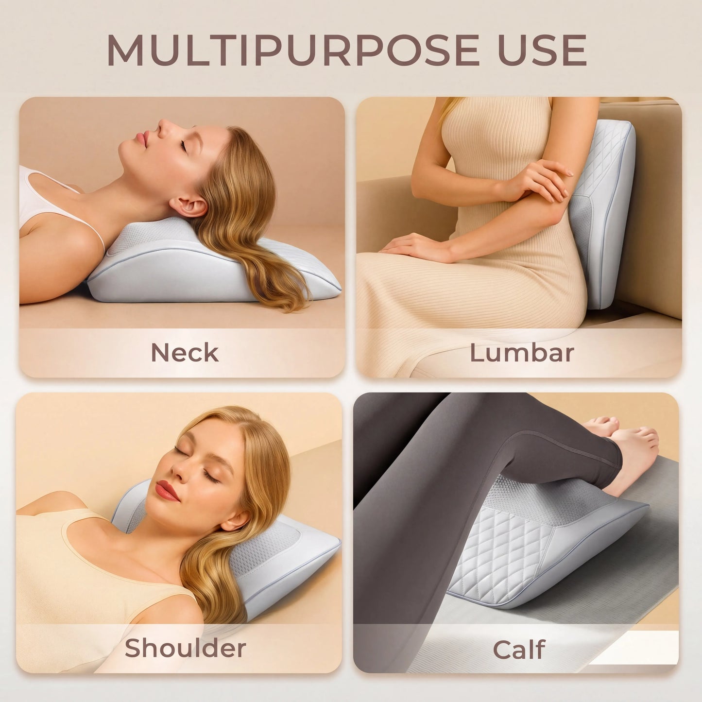 HIMOU Back Massager With Heat 3D Kneading For Neck Shoulder