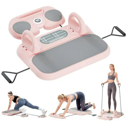 6-In-1 Pilates Reformer Board Wooden Core Home Strength Training