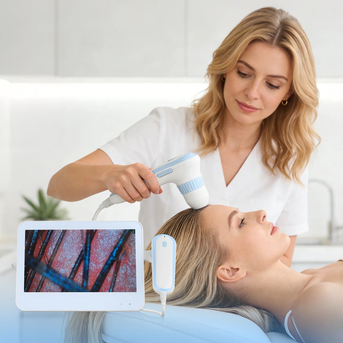 USB Electric Nano Microneedle Pen for Facial Care with Nibs