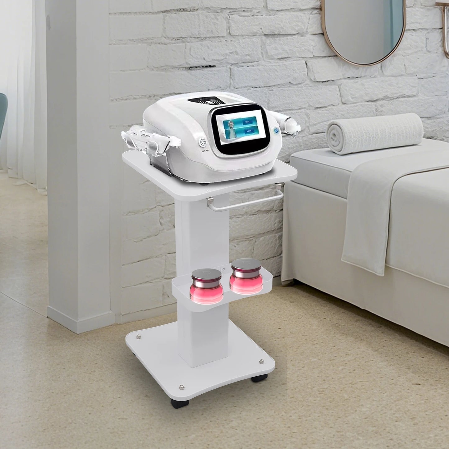 Bymaocar Heavy Duty Beauty Salon Trolley With Tray And Wheels