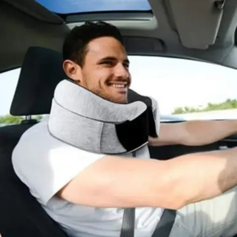 Travel Neck Pillow Memory Foam U Shape Adjustable for Car