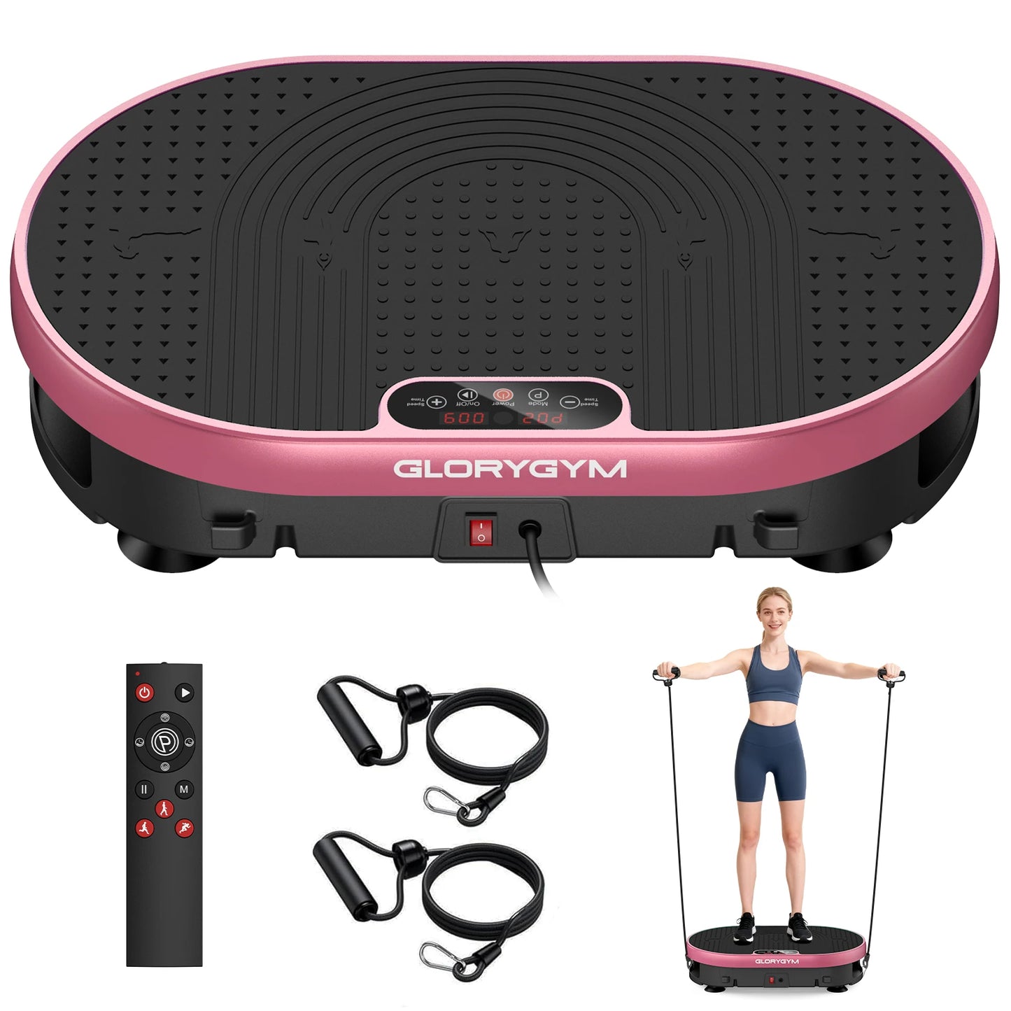 Vibration Plate Whole Body Exercise Machine Remote Control 120 Levels