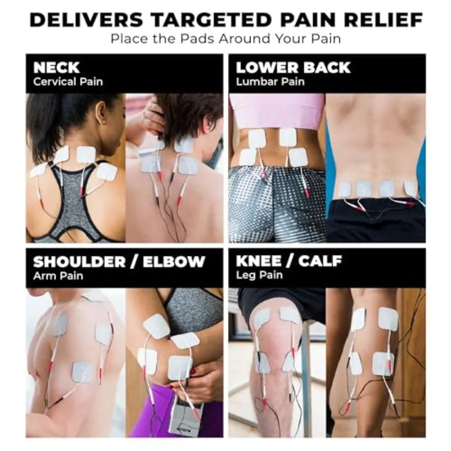 TENS 7000 Rechargeable Tens Unit With Four Electrodes