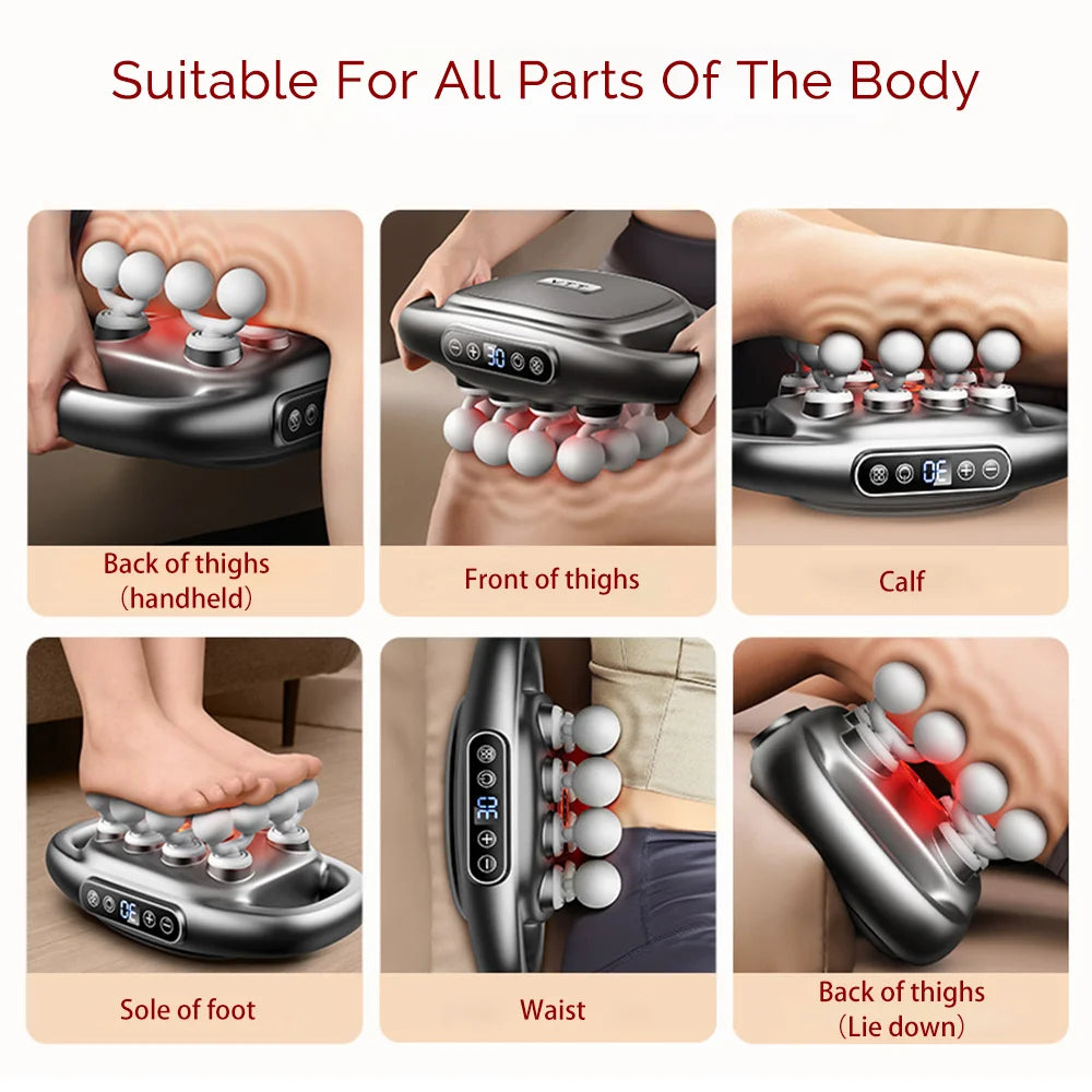 Foreverlily 16 Head Fascia Gun High Frequency Vibration Massager