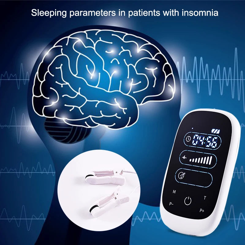 ATANGCES Cranial Electrotherapy Stimulation Ear Clip Device For Sleep Insomnia
