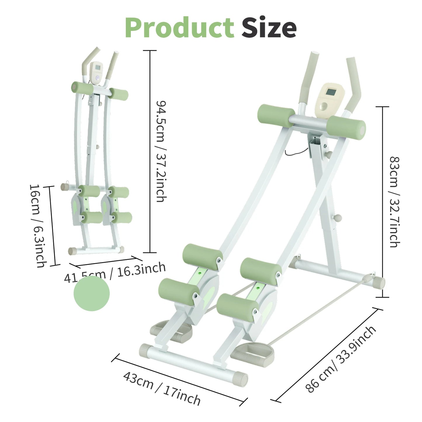 Abdominal Curling Exercise Machine Foldable Abdominal Trainer