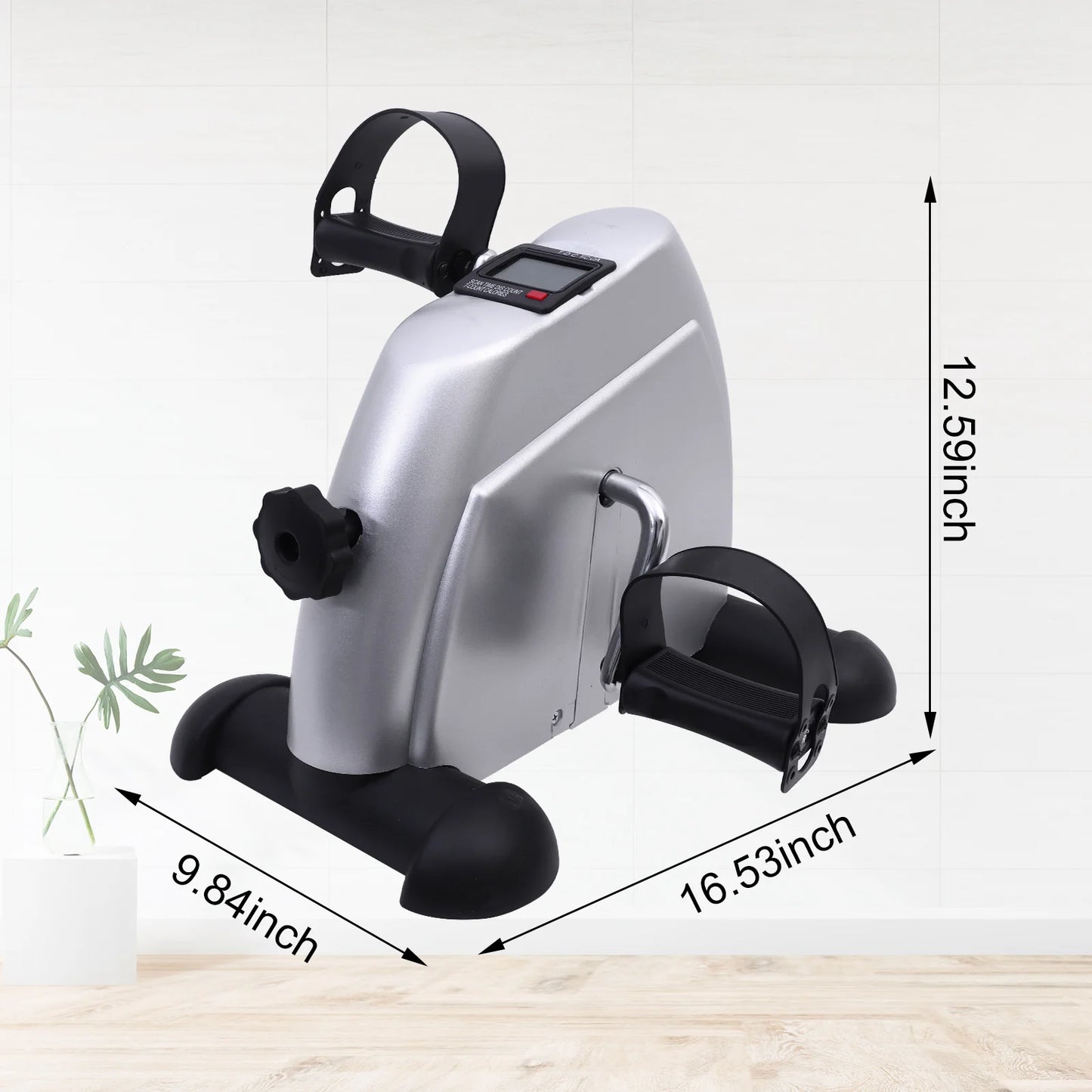 Portable Under Desk Mini Exercise Bike With LCD Monitor