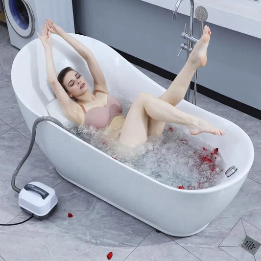 Portable Spa Bubble Bath Mat With Remote And Pillow