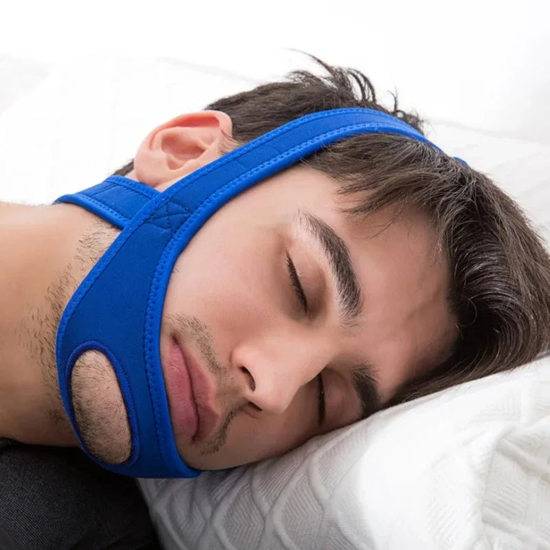 New Neoprene Anti Snore Chin Strap Sleep Apnea Jaw Support