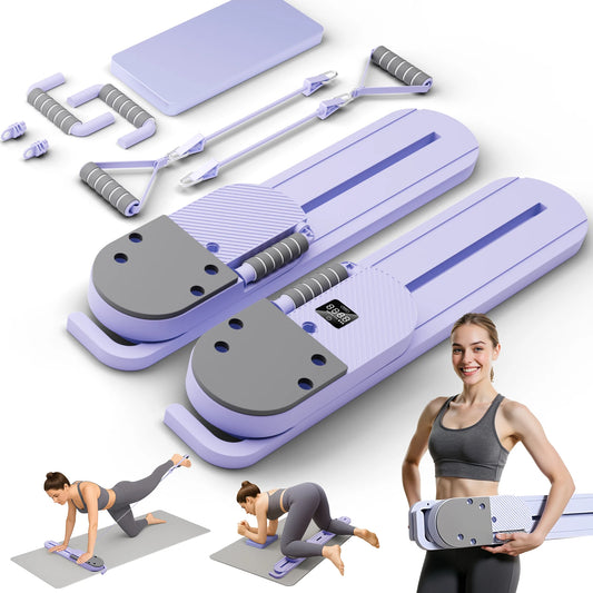 Abdominal Pilates Board With LCD Display And Detachable Resistance Bands