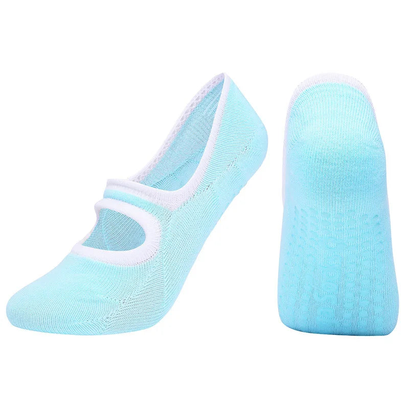 Women Anti Slip Yoga Socks Breathable Gym Fitness Training