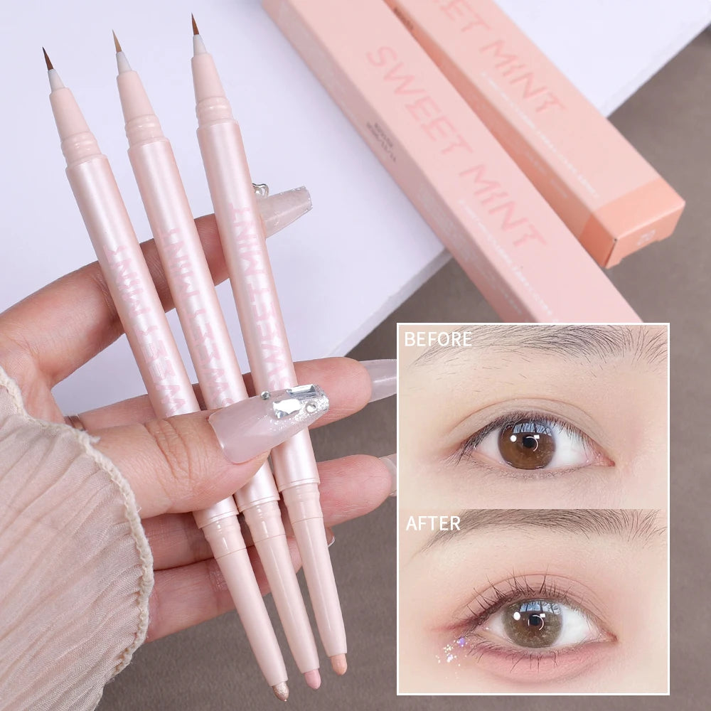 Double-Ended Makeup Pen With Slim Soft Brush Tip