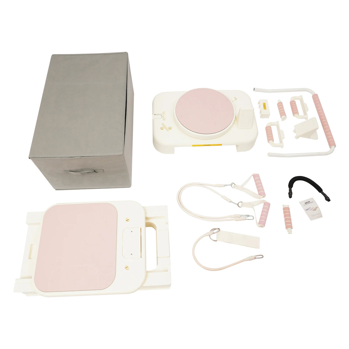 Foldable Pilates Fitness Board With Tension Bands And Balance Trainer