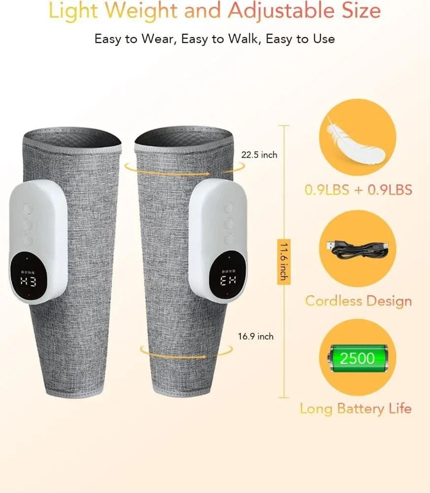 360° Calf And Leg Massager With Air Compression And Heat