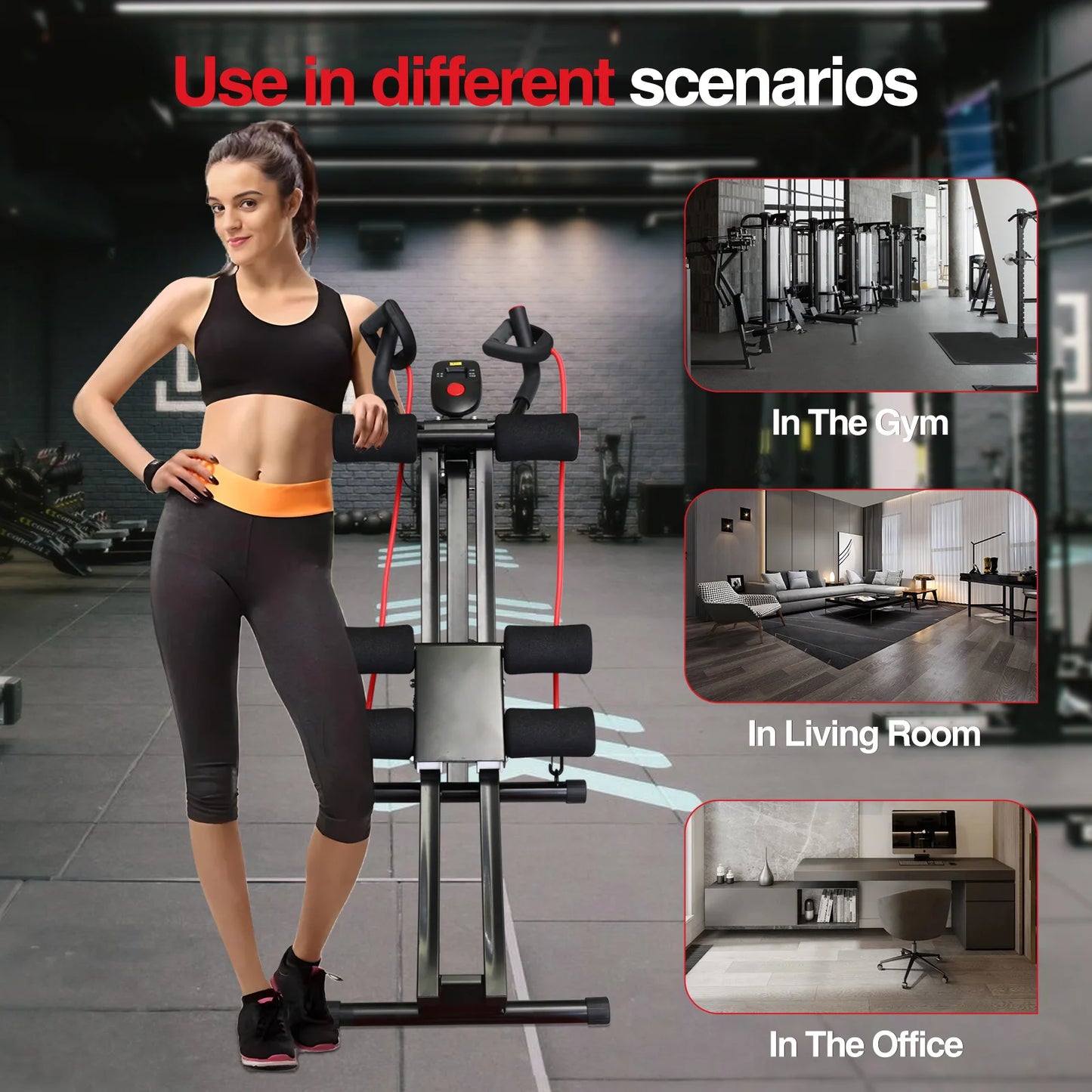 Foldable Ab Machine For Home Gym Core Training And Abs