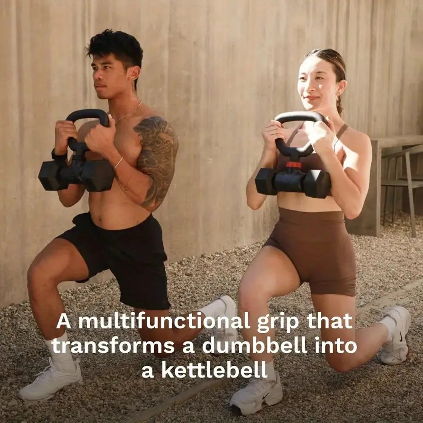 MARSAFIT Hyperbell Dumbbell Converter For Home Fitness Barbell And Kettlebell