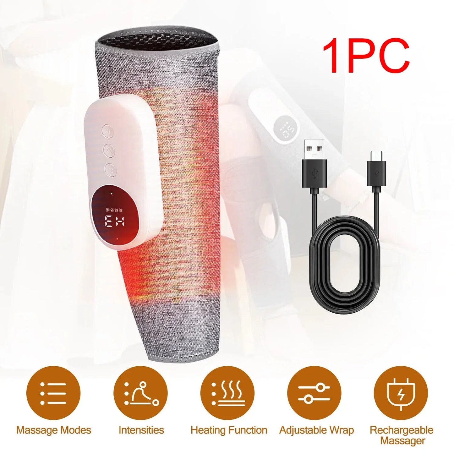 360° Calf And Leg Massager With Air Compression And Heat