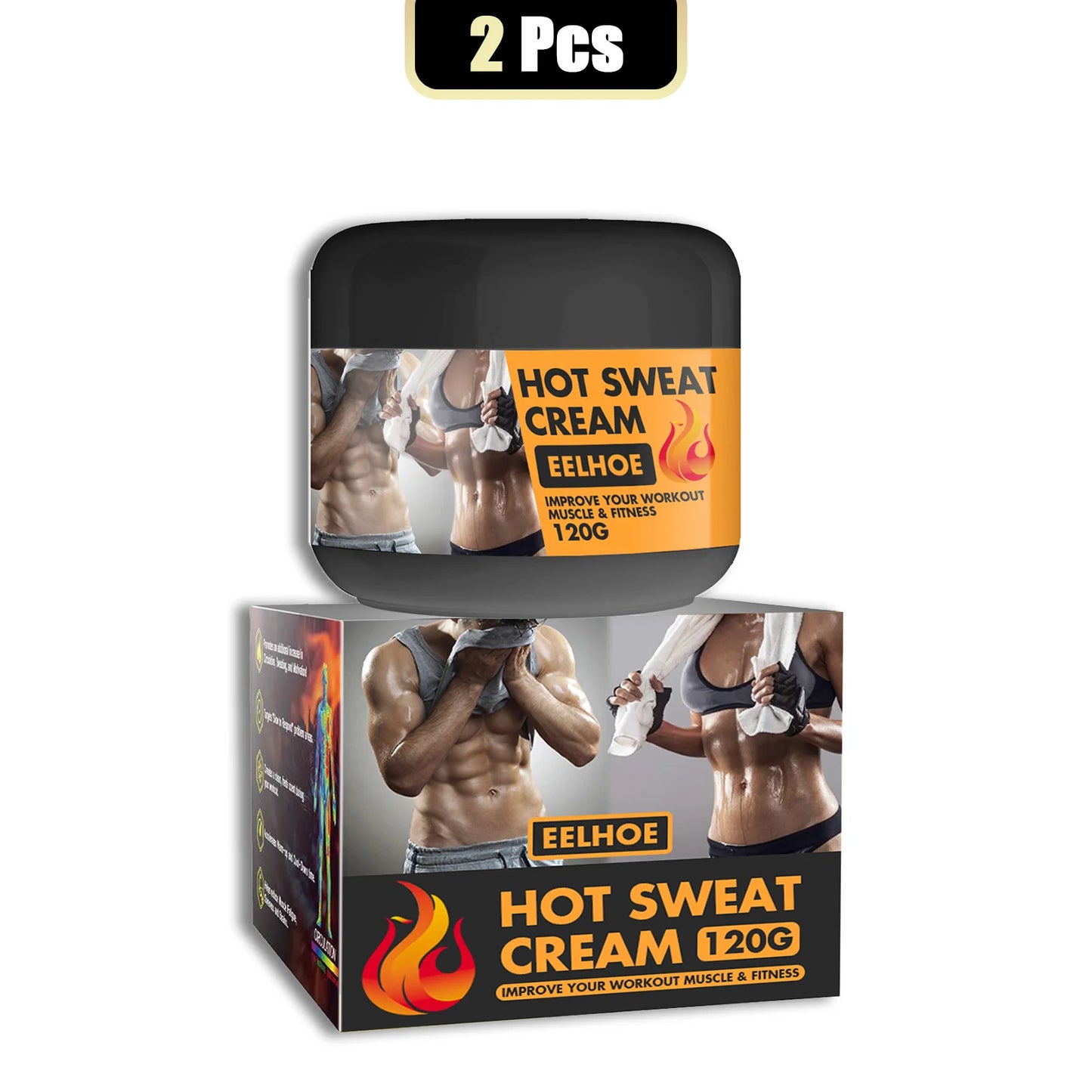 EELHOE Hot Sweat Cream For Effective Fat Burning Body Shaping