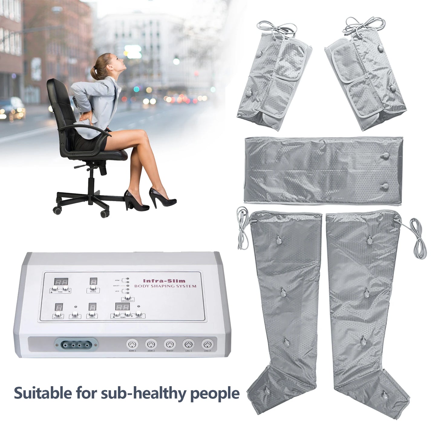 KYD A1217 Air Pressure Massage Heating Full Body Massager For Circulation