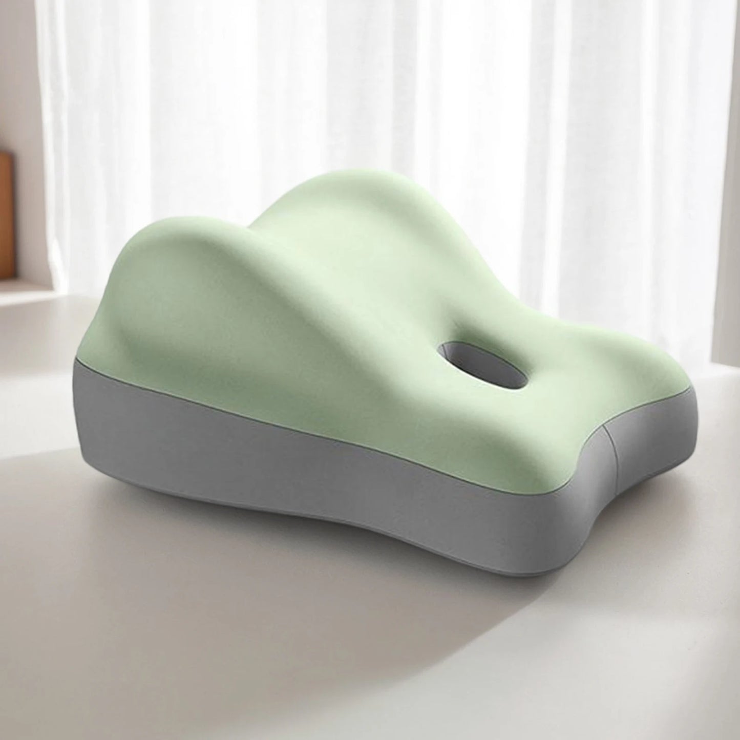 Ergonomic Memory Foam Bed Pillow for Sitting and Waist Support