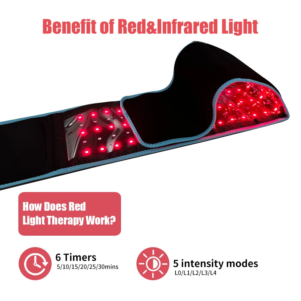 Red Light Belt 660nm 850nm Near Infrared For Body Relaxation